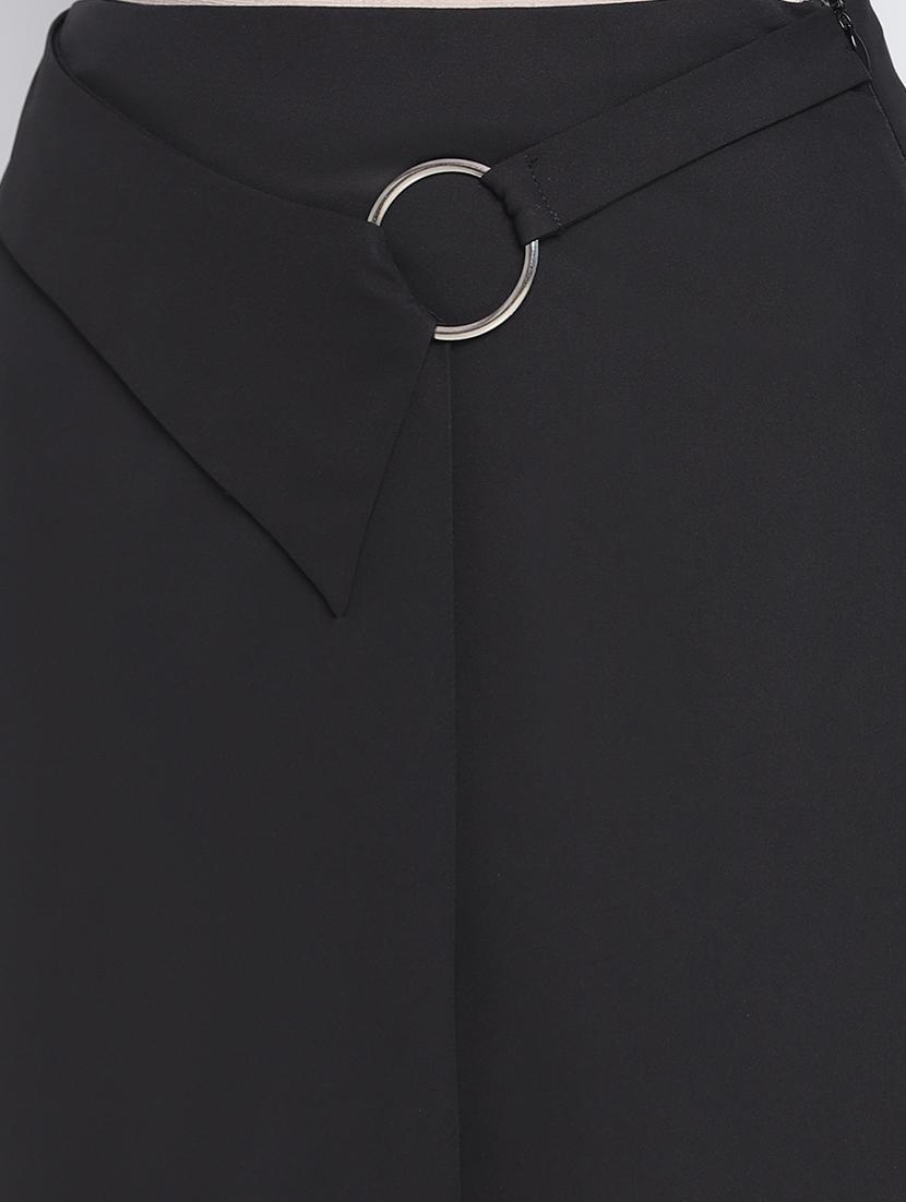 mid rise solid a-line skirt - 18267080 - Standard Image - 4
