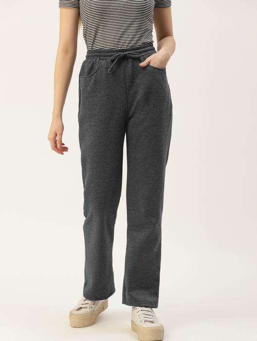 drawstring waist flat front trouser - 18267698 - Standard Image - 0