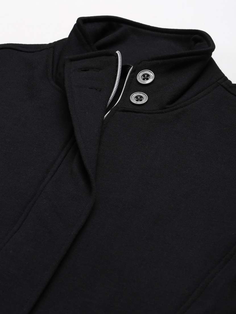 stand collar solid sweatshirt - 18267722 -  Standard Image - 4