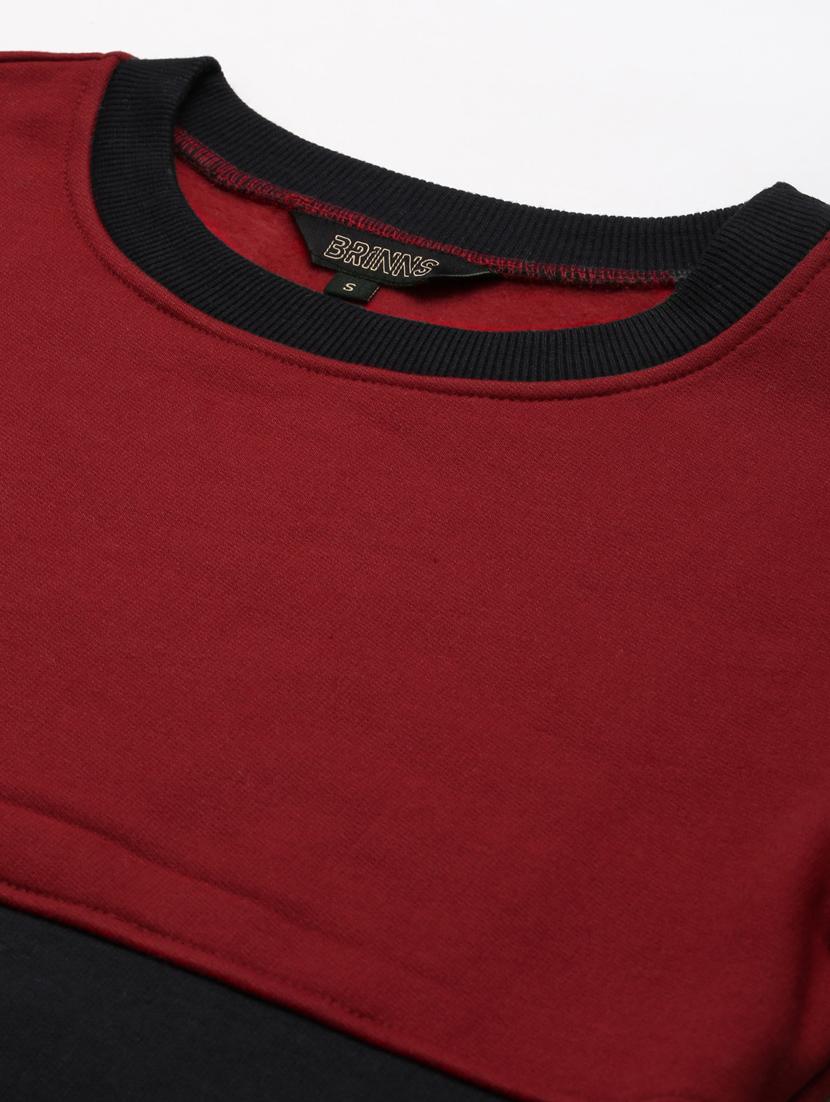 round neck color block sweatshirt - 18267794 - Standard Image - 4