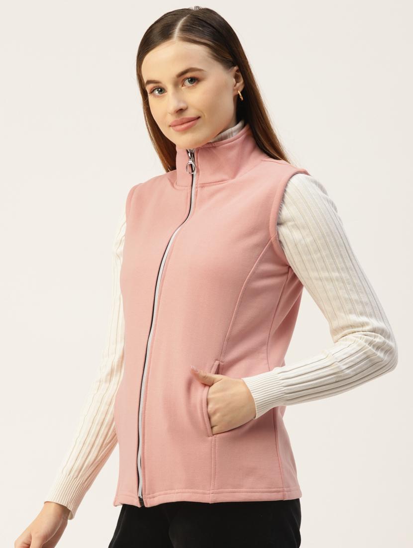 sleeveless solid regular jacket - 18267848 - Standard Image - 1