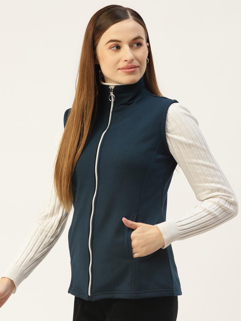 sleeveless solid regular jacket - 18267854 - Standard Image - 1