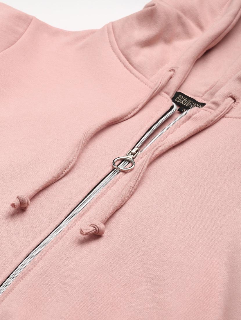 long sleeve solid hooded jacket - 18267920 - Standard Image - 4
