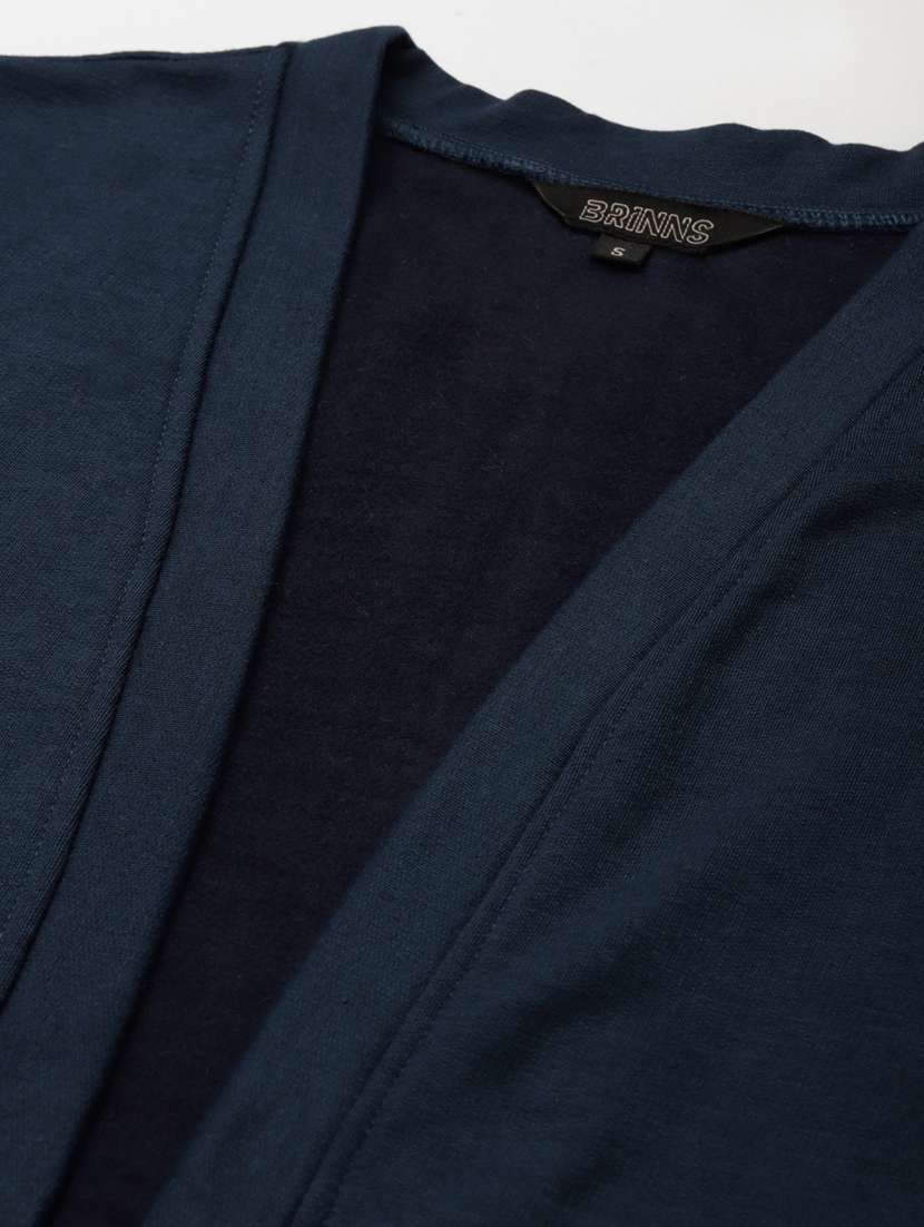 long sleeve solid cardigan - 18267962 -  Standard Image - 4