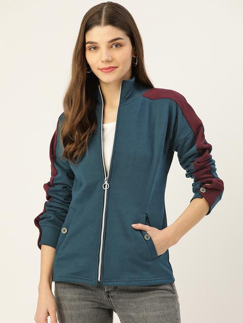 long sleeve solid jacket - 18267998 - Standard Image - 0