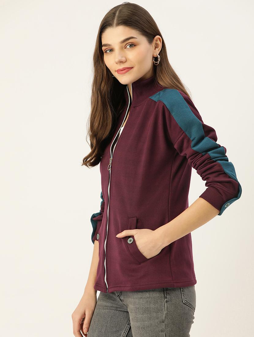 long sleeve solid jacket - 18268004 - Standard Image - 1