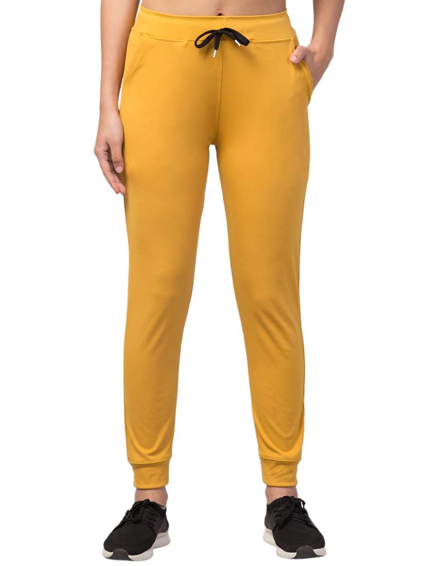 drawstring waist solid track pant