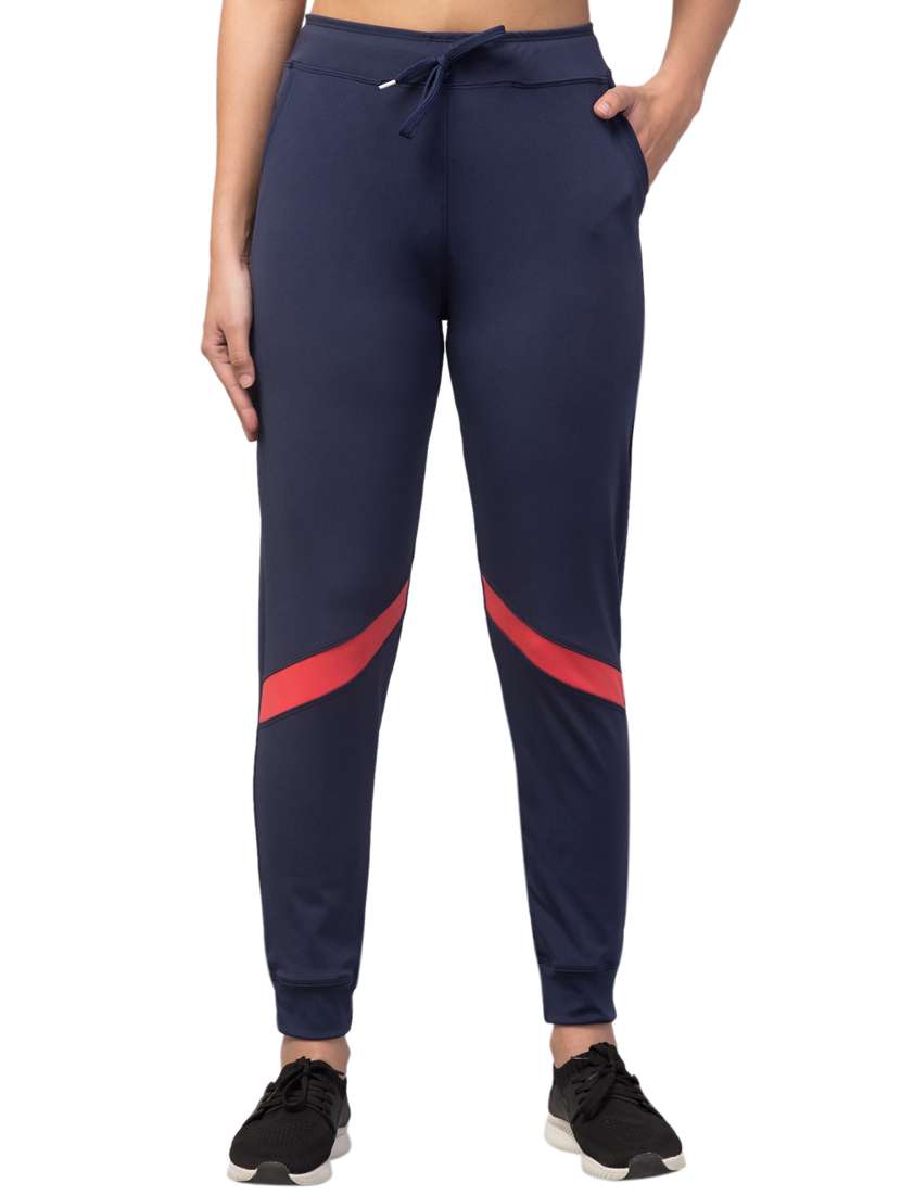 drawstring waist solid track pant
