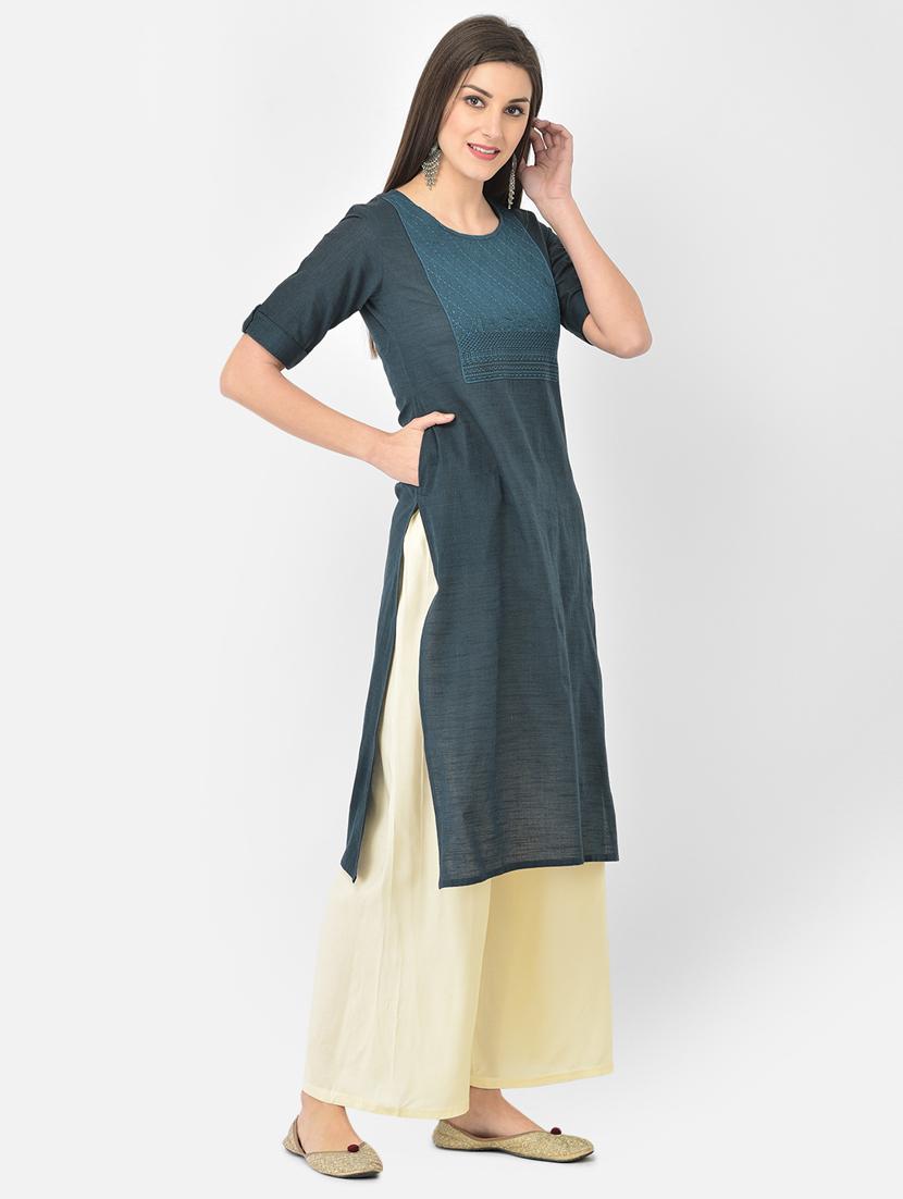 women's straight kurta - 18269221 -  Standard Image - 1
