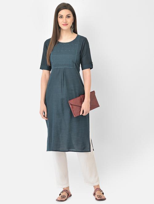 women's straight kurta - 18269232 -  Standard Image - 0