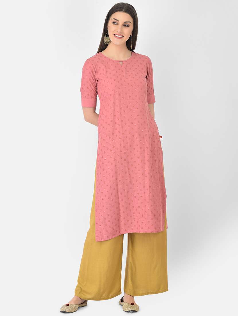 women's straight kurta - 18269244 -  Standard Image - 1