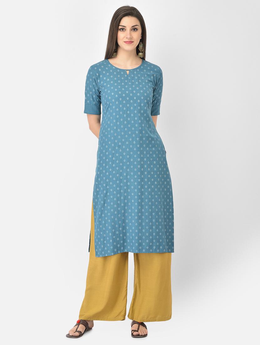 women's straight kurta - 18269245 - Standard Image - 1