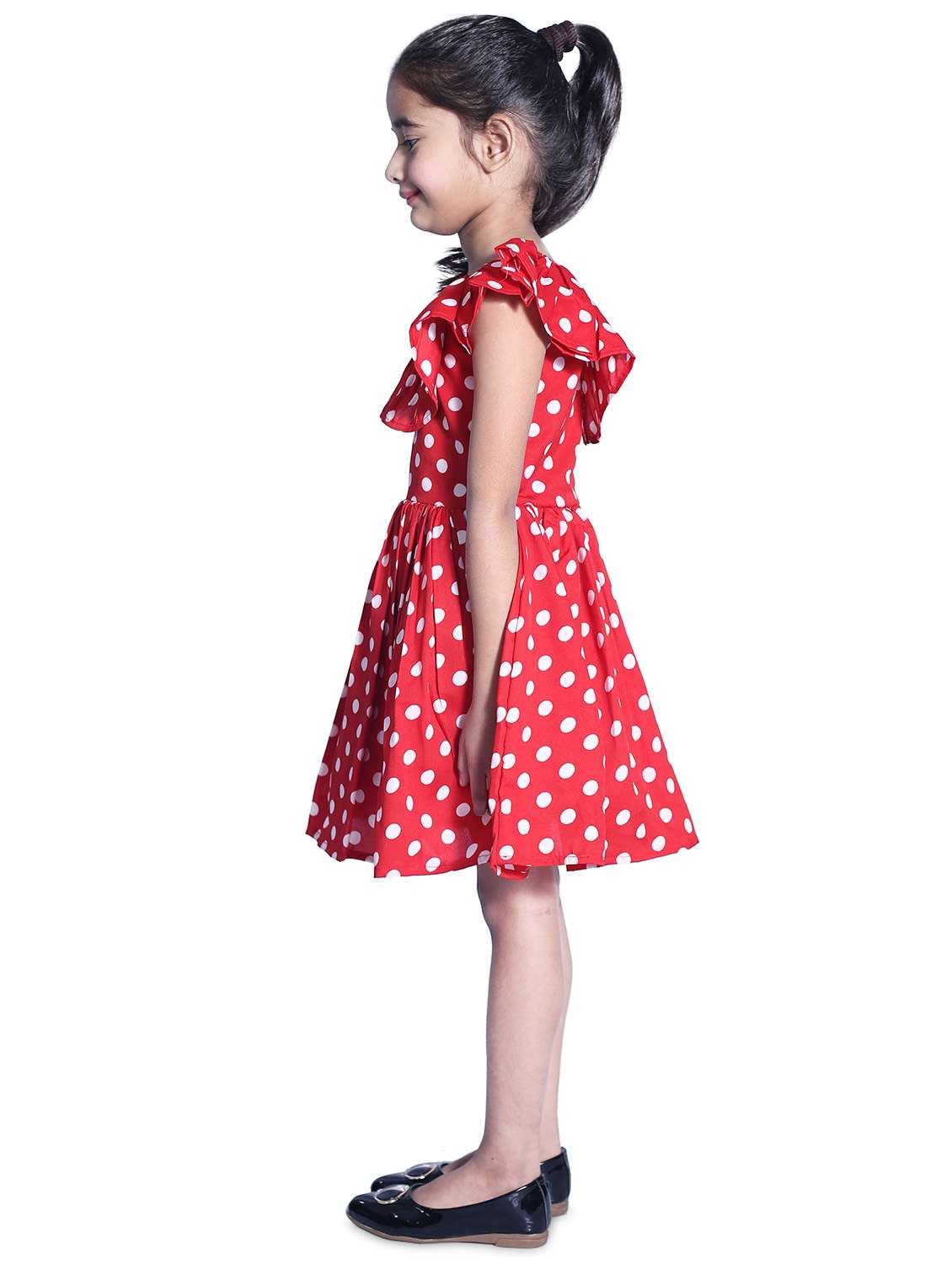 girls v neck sleeveless frock - 18269566 - Standard Image - 1