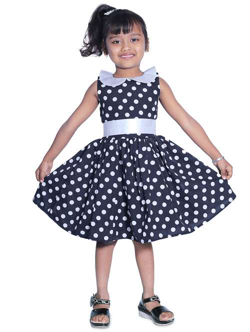 girls round neck sleeveless frock - 18269570 - Standard Image - 0