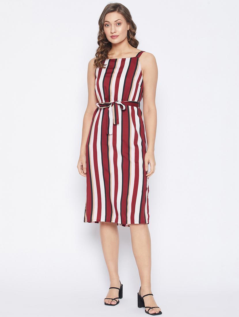 women's belted striped dress - 18270087 -  Zoom Image - 0