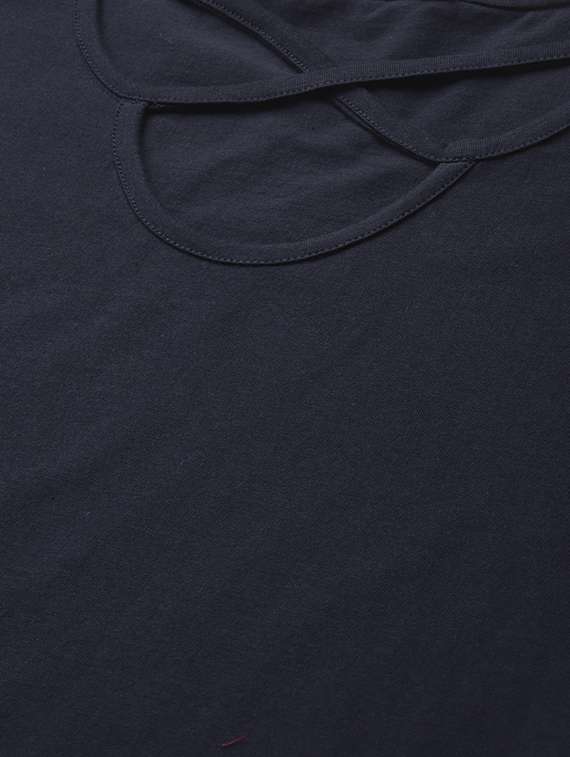 women's straight x neck top - 18270562 - Standard Image - 4