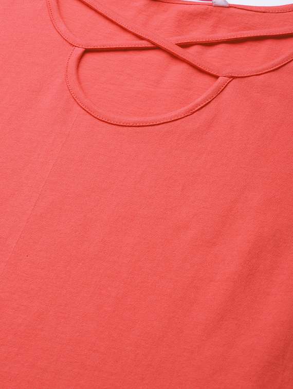 women's straight x neck top - 18270567 - Standard Image - 4
