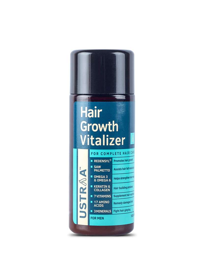 Ustraa Hair Vitalizer Kit (Hair Vitalizer Shampoo   250ml & Hair Growth Vitalizer   100ml)