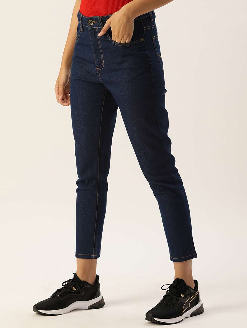 mid rise solid slim fit jean - 18271506 -  Standard Image - 1