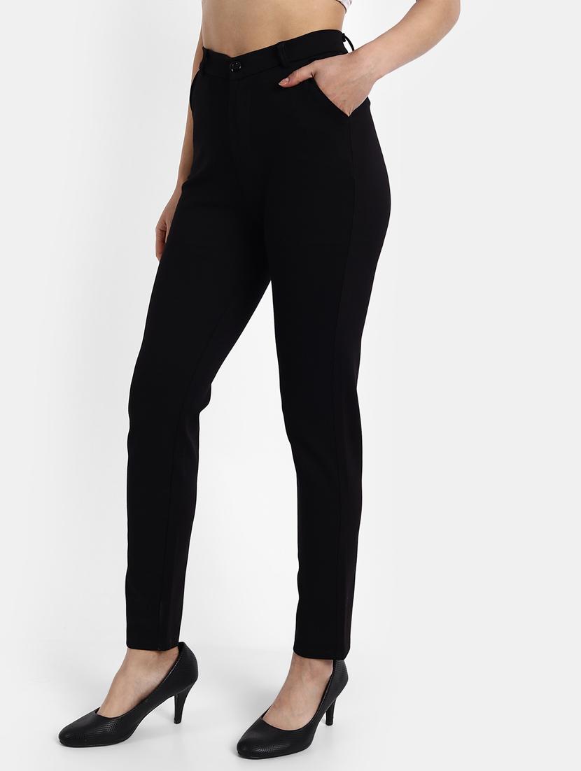 high rise flat front trouser - 18272171 -  Standard Image - 1