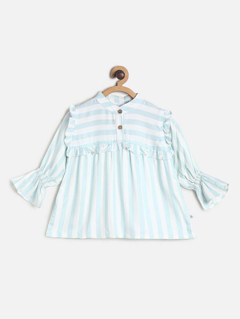 girls mandarin collar top