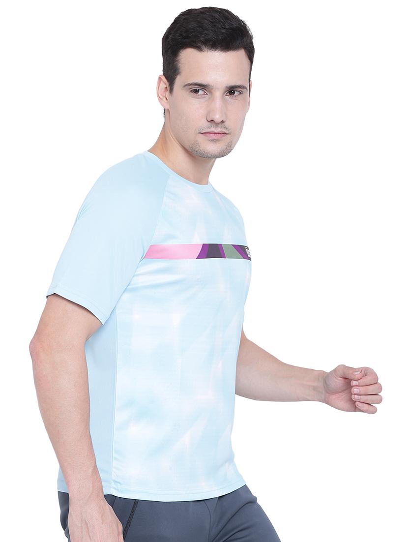 light-blue printed t-shirt - 18272442 - Standard Image - 1
