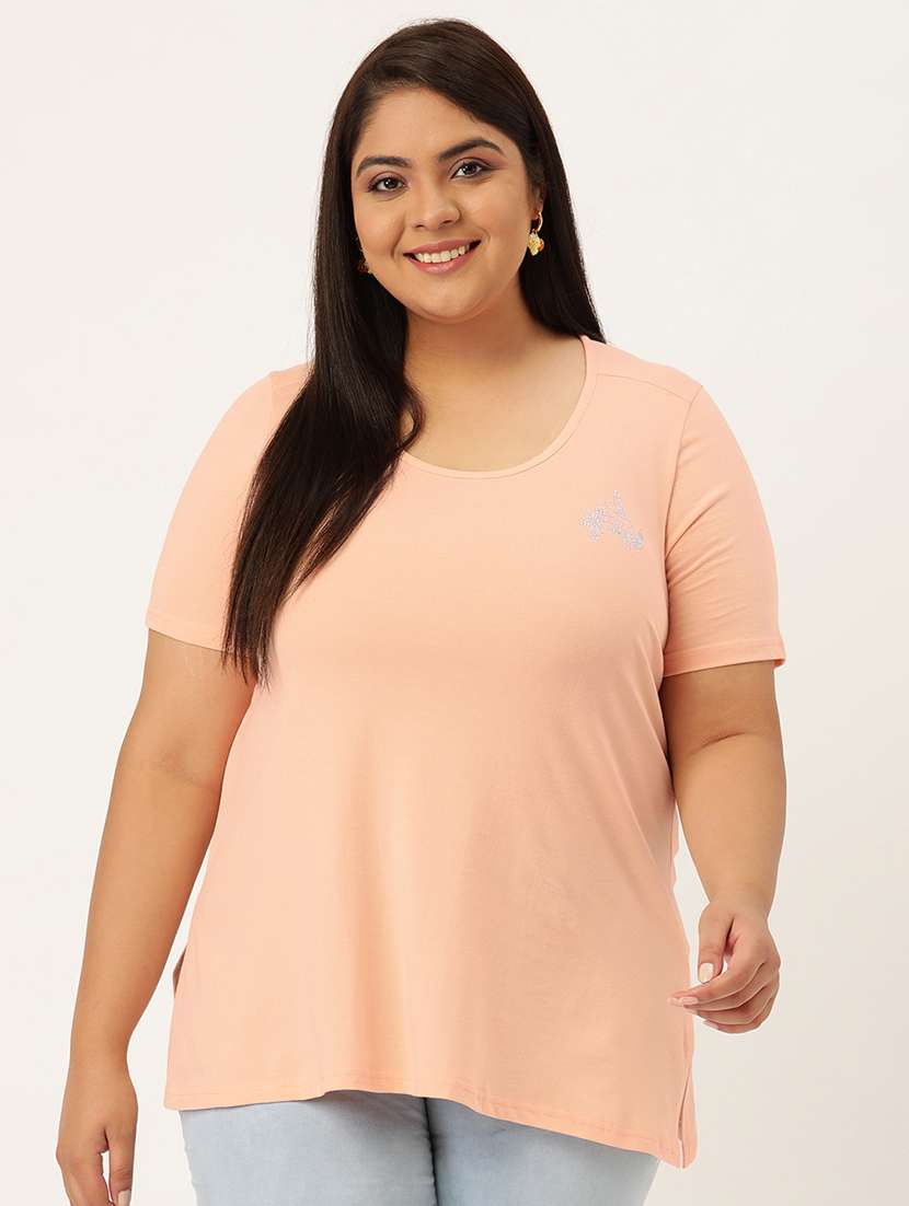 women's plain round neck t-shirt