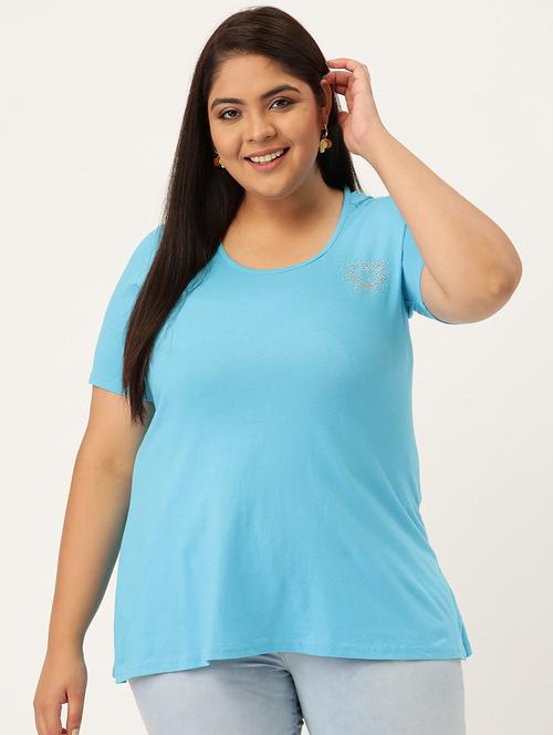 women's plain round neck t-shirt - 18272468 -  Standard Image - 0