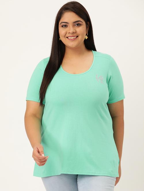 women's plain round neck t-shirt - 18272469 -  Standard Image - 0