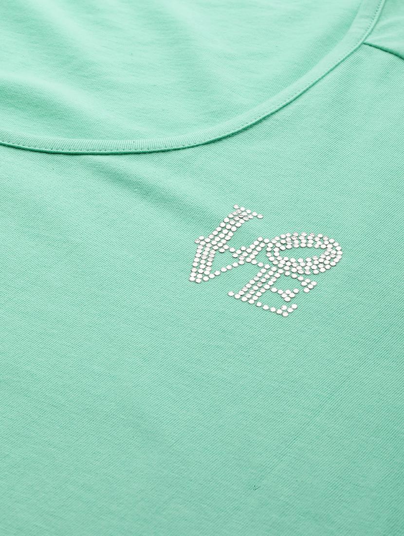 women's plain round neck t-shirt - 18272469 - Standard Image - 4