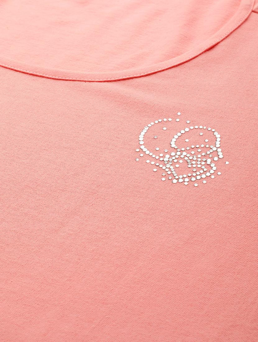 women's plain round neck t-shirt - 18272470 - Standard Image - 4