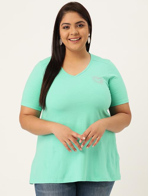 women's plain v neck t-shirt - 18272580 -  Standard Image - 0