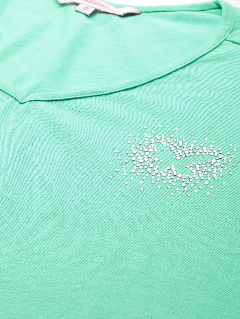 women's plain v neck t-shirt - 18272580 - Standard Image - 4