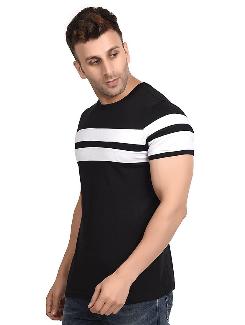 black cut & sew t-shirt - 18272696 -  Standard Image - 1