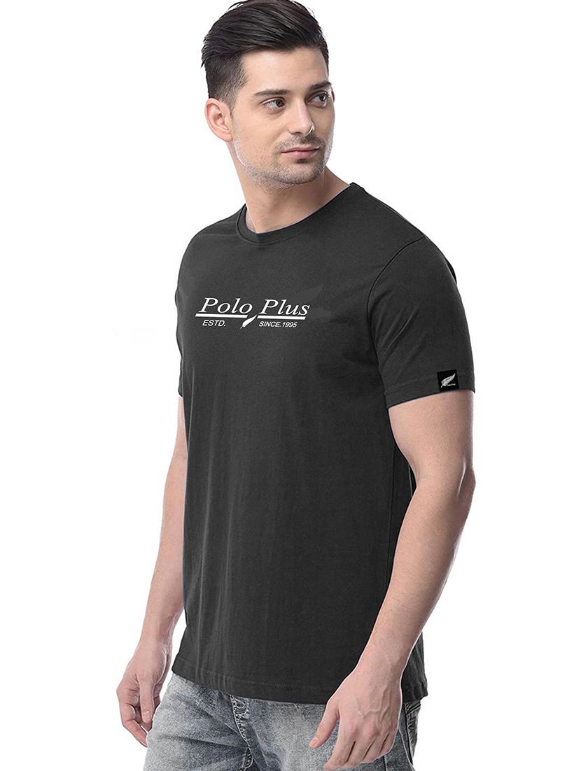 black chest printed t-shirt - 18272709 -  Standard Image - 1
