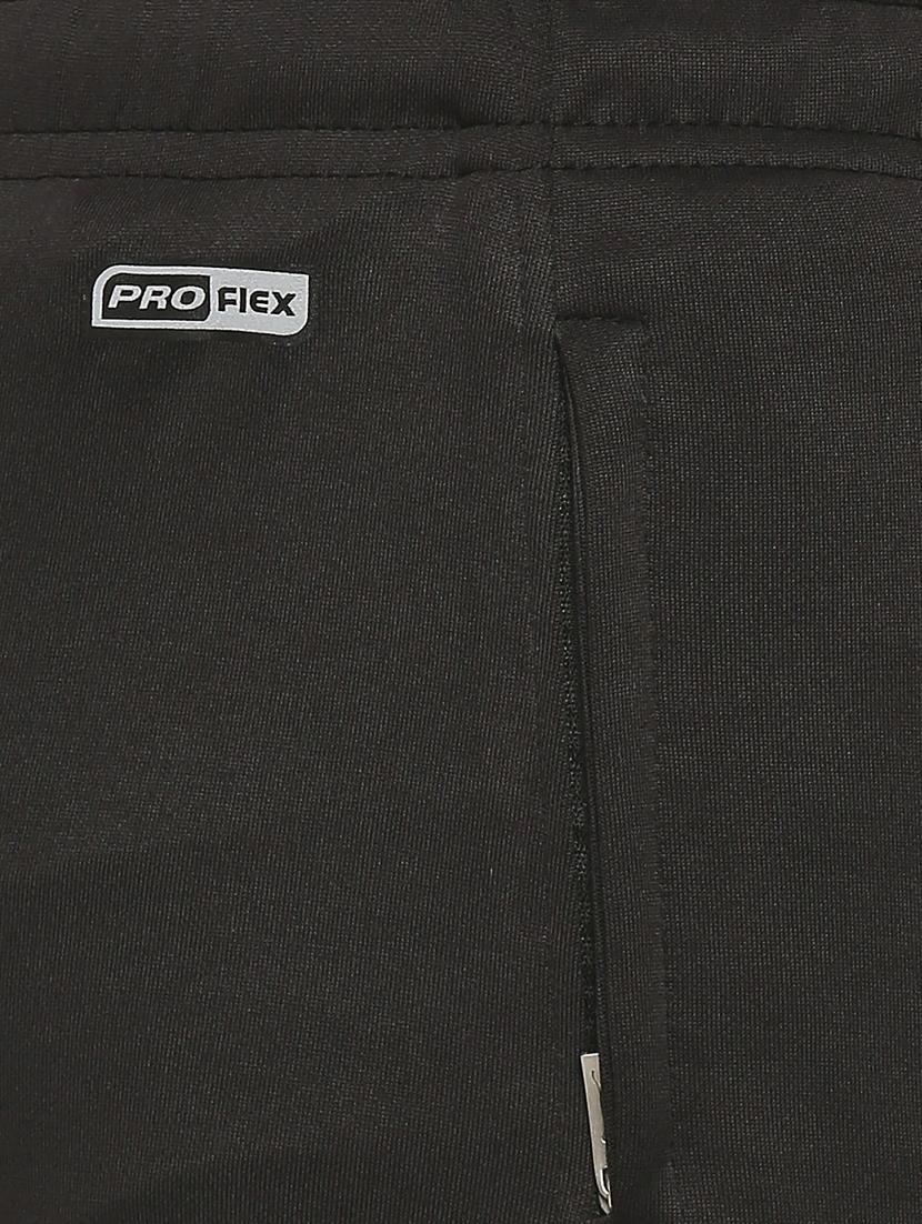 black solid joggers track pant - 18273538 - Standard Image - 4