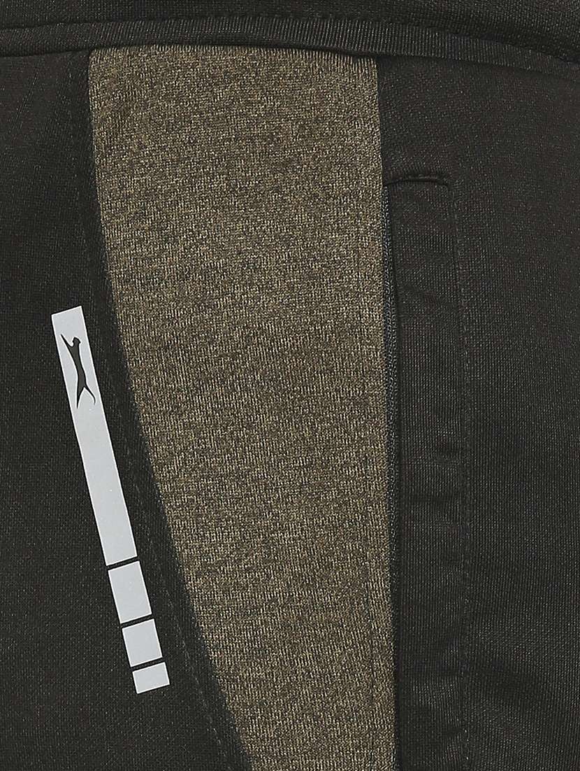 black color-blocked joggers track pant - 18273544 -  Standard Image - 4