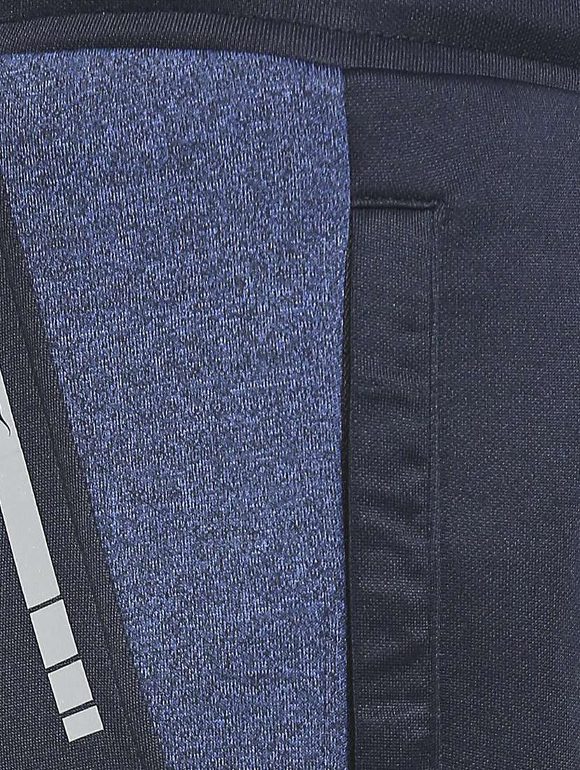 navy blue color-blocked joggers track pant - 18273545 -  Standard Image - 4