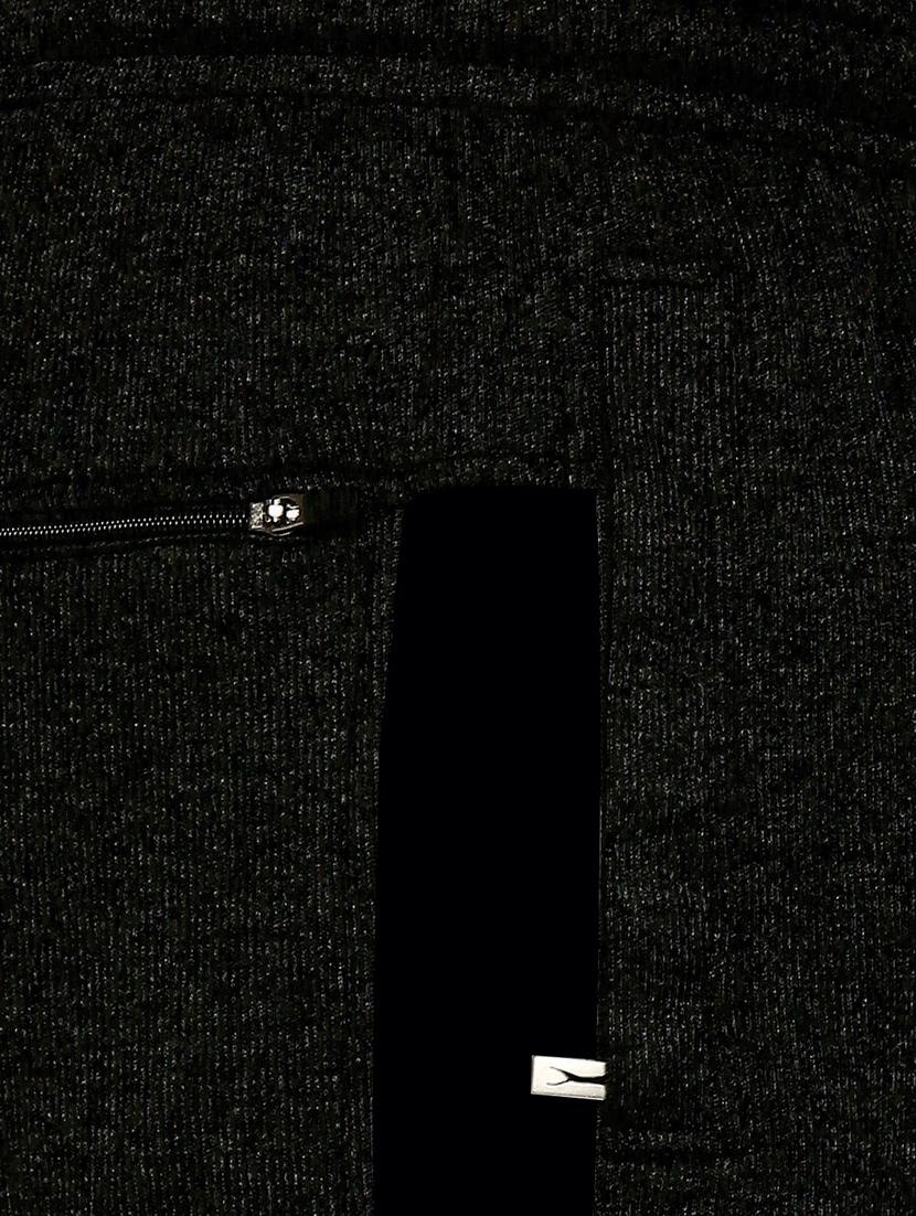 charcoal-grey melange full length track pant - 18273554 - Standard Image - 4