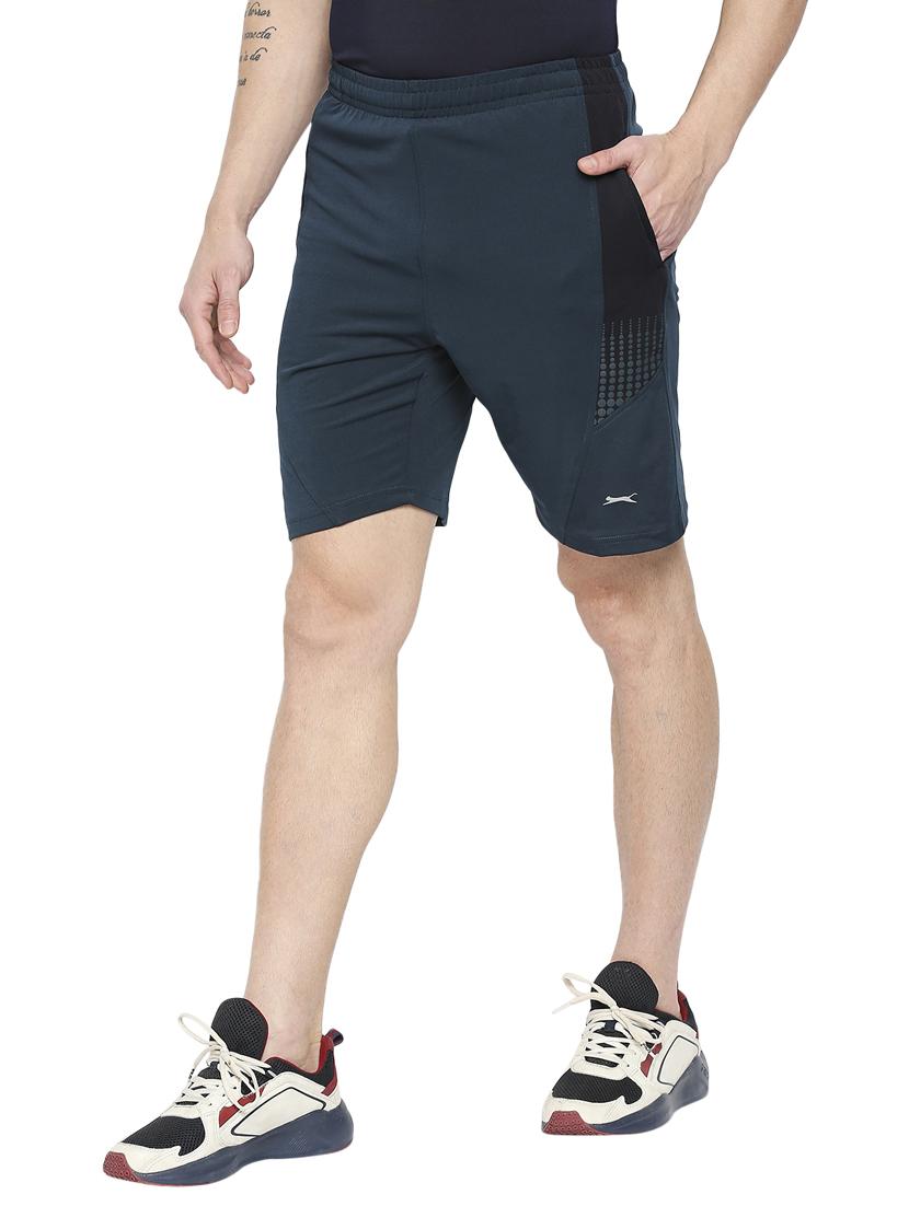 teal color-blocked short - 18273643 - Standard Image - 1