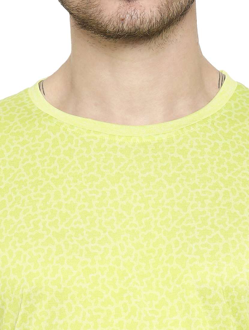 neon-green printed t-shirt - 18273683 - Standard Image - 4