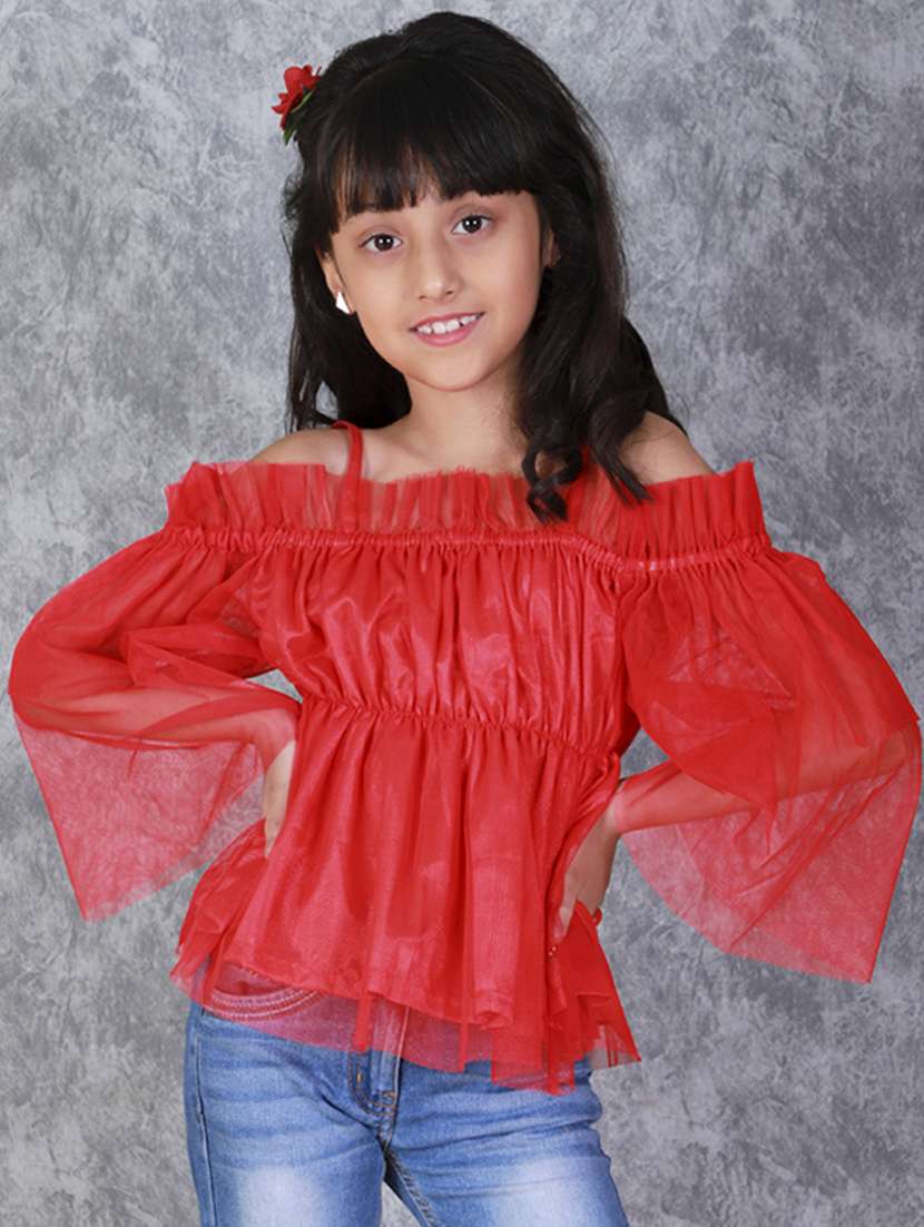 girls off shoulder top