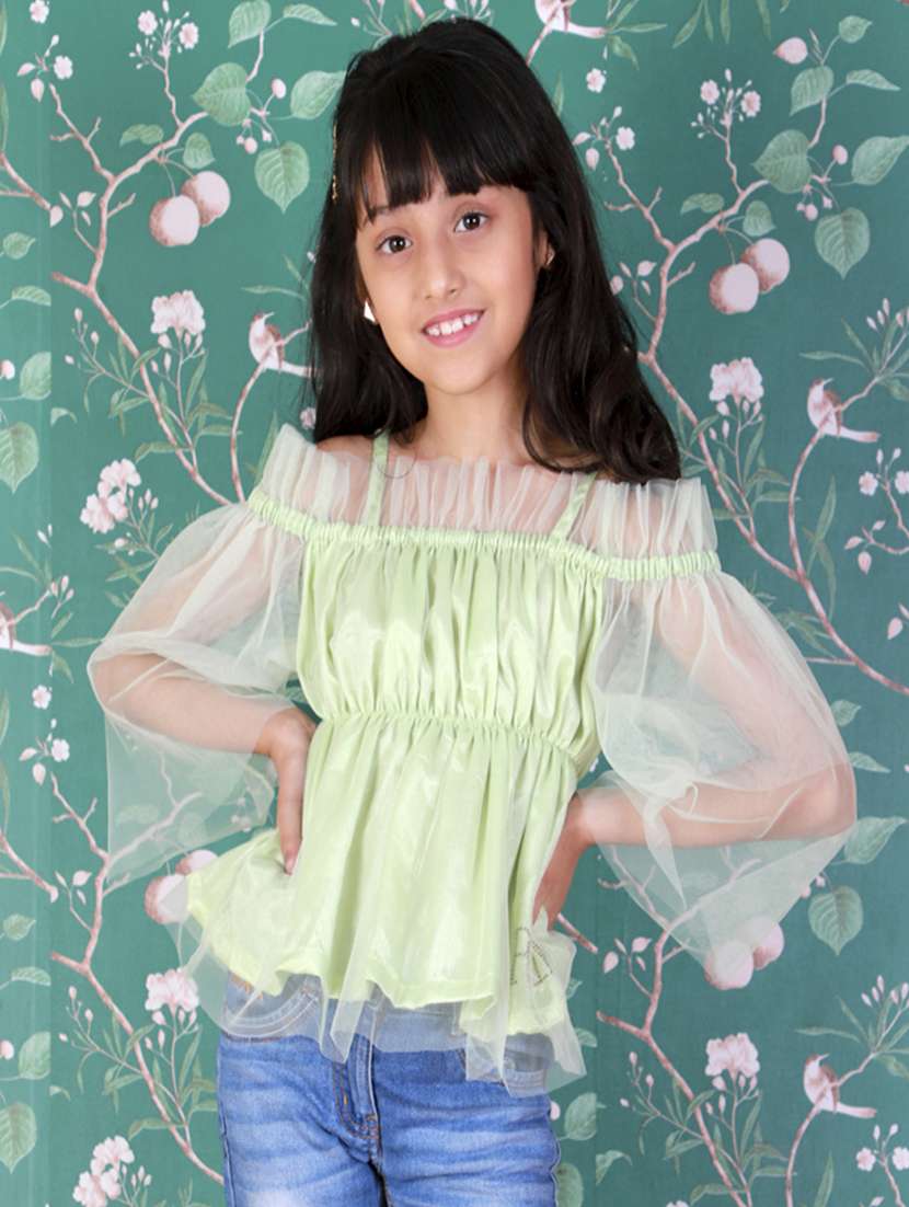 girls off shoulder top