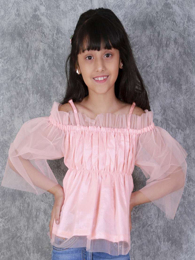 girls shoulder strap top