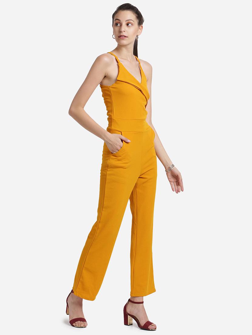 cami neck solid full leg jumpsuit - 18276743 - Standard Image - 1