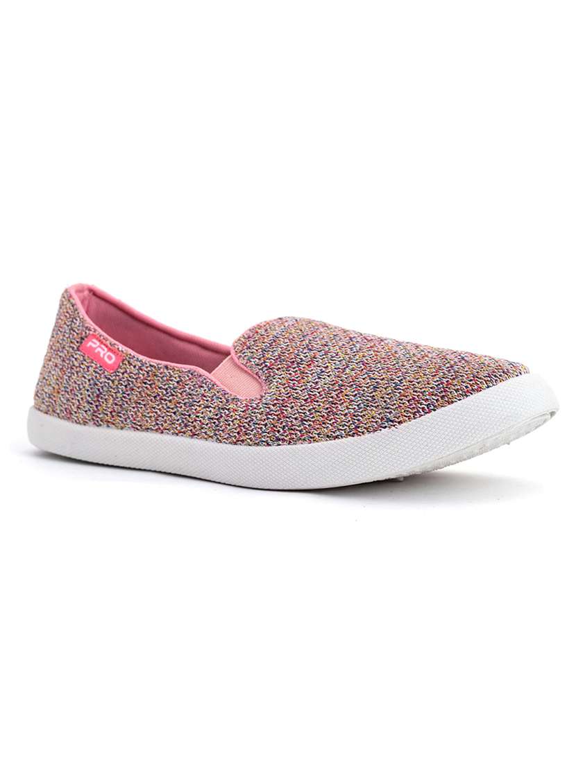 pink fabric plimsolls sneakers