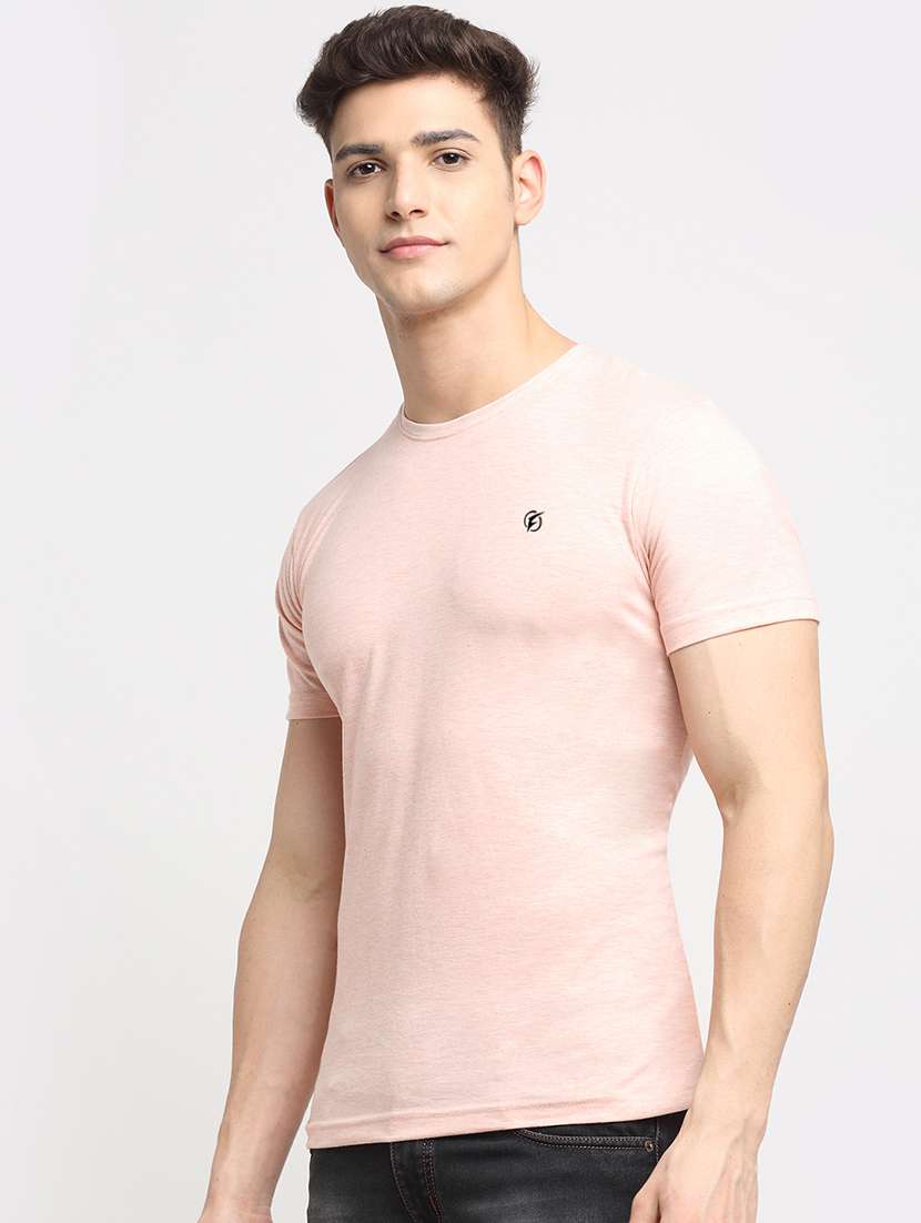 pink melange t-shirt - 18277198 -  Standard Image - 1