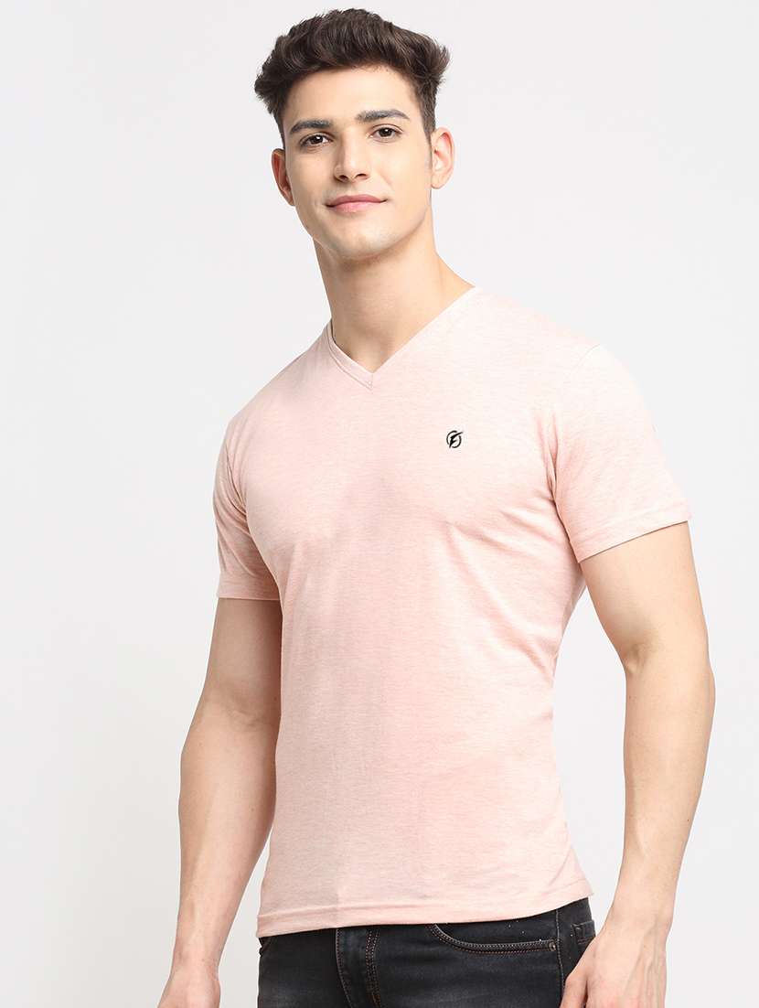 pink melange t-shirt - 18277204 -  Standard Image - 1