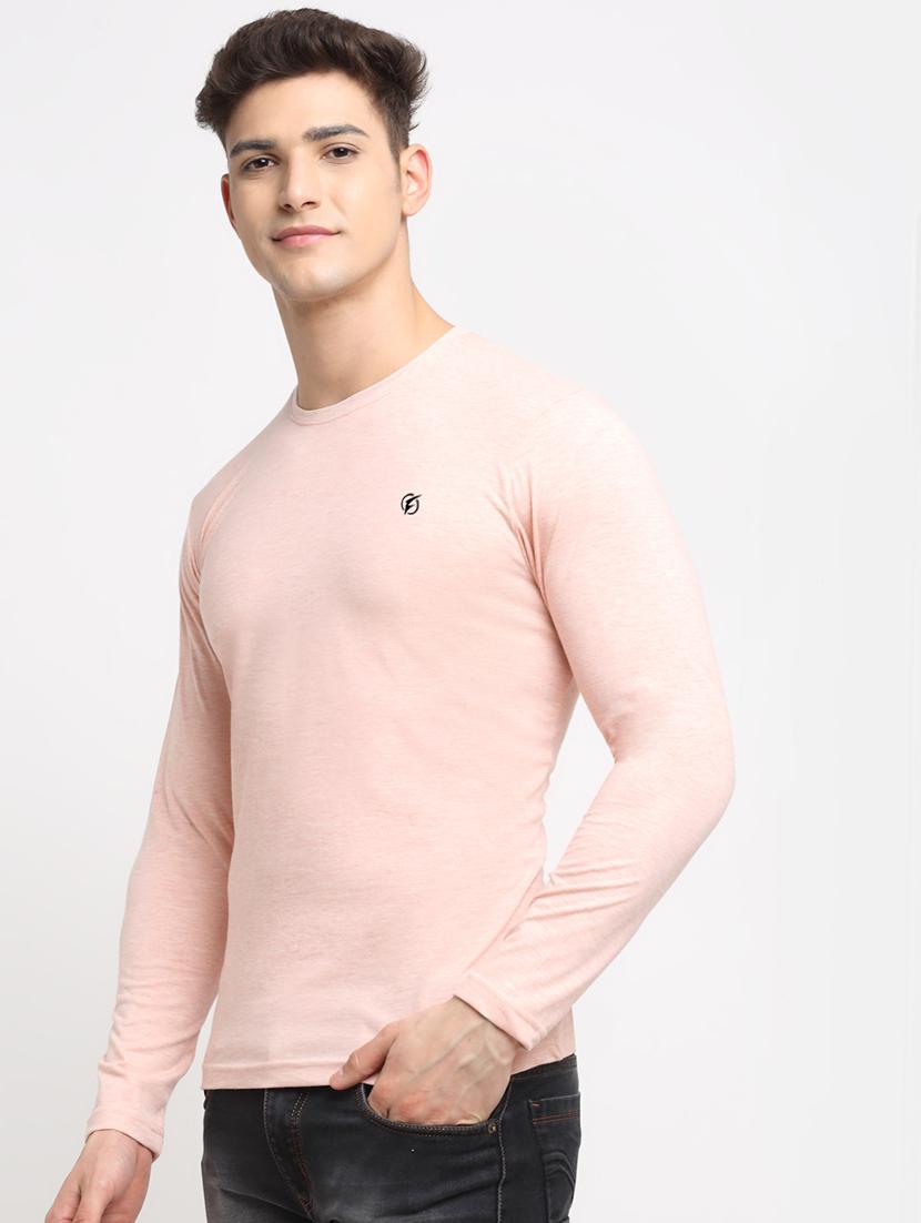 pink melange t-shirt - 18277207 - Standard Image - 1