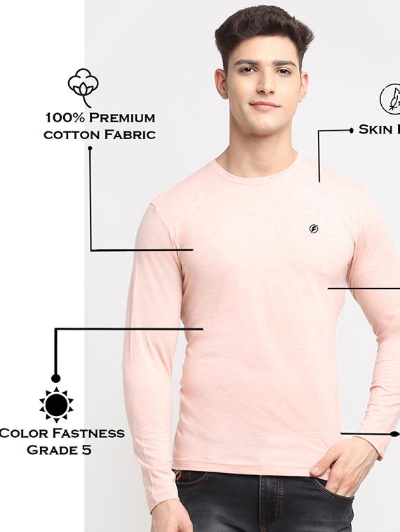 pink melange t-shirt - 18277207 - Standard Image - 4